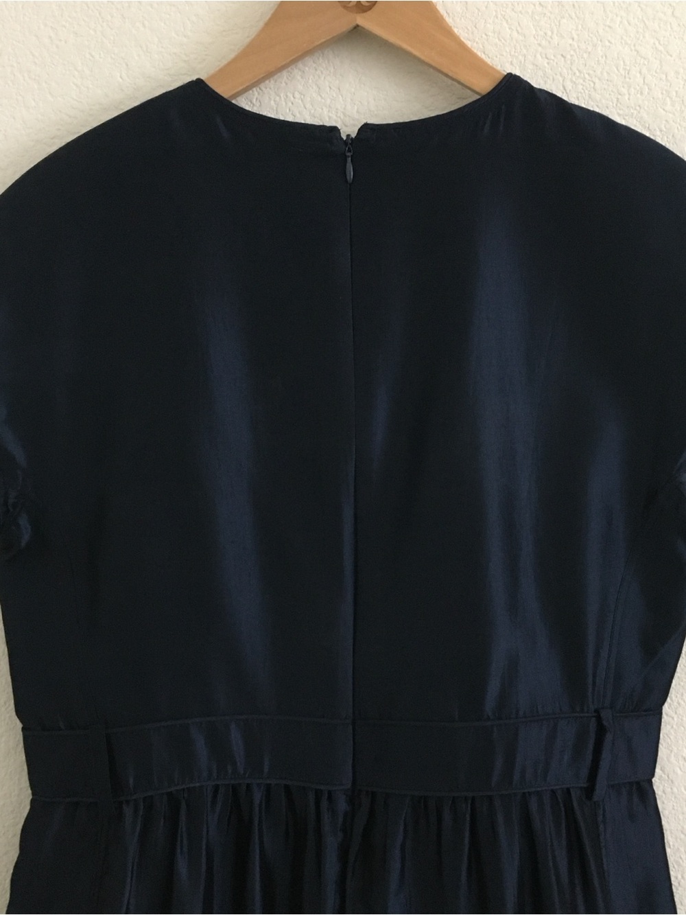 Burberry Mini Dress – Women’s Size 12 – Navy Blue Silk Blend - Picture 9 of 16